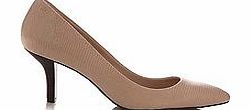 Lianna beige leather heels