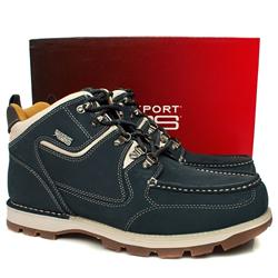 Male Rockport Arataki Waxy Leather Upper Casual in Navy