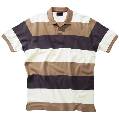 ROCKPORT mens block stripe short-sleeved polo shirt