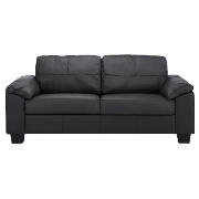 Large Leather Sofa, Black