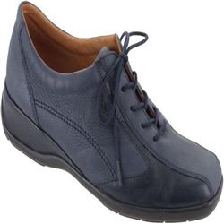 Female 1069 Leather Upper Leather Lining Casual Shoes in Navy