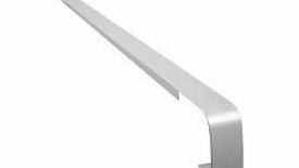 Rolabond Kitchen Worktop Straight Running Joint Matt Silver 30mm x 630mm