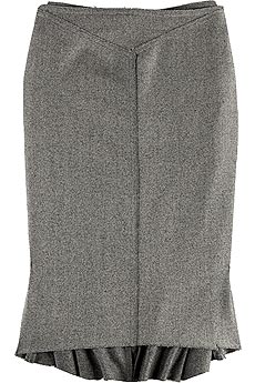 Roland Mouret Baker wool and cashmere blend skirt