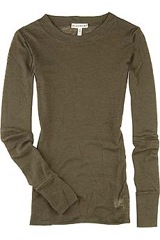 Damer sheer wool top