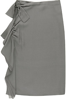 Roland Mouret Davan draped silk skirt