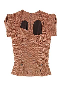 Islington tweed draped top