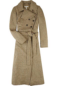 Roland Mouret Neal asymmetrical plaid coat