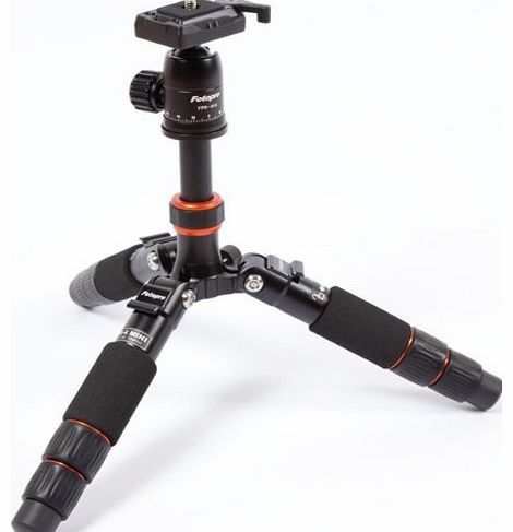 Rollei Fotopro M4-Mini Aluminium Tripod with Ball Head and Tripod Bag Black