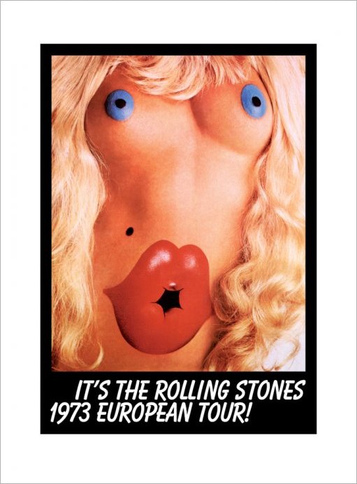 ROLLING STONES 1973 Tour Art Print