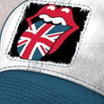Rolling Stones British Tongue Blue/White