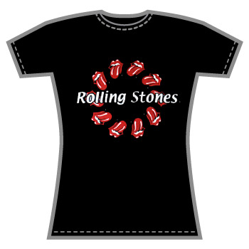 Rolling Stones Flocked Tongues T-Shirt