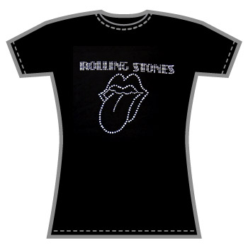 Rolling Stones Rhinestone Logo T-Shirt