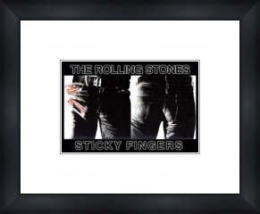 rolling stones Sticky Fingers - Custom Framed Print Framed Music Prints and Poster