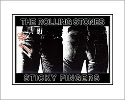 rolling stones Sticky Matted Print Matted Print