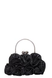 Rollo Satin Flower Detail Handbag