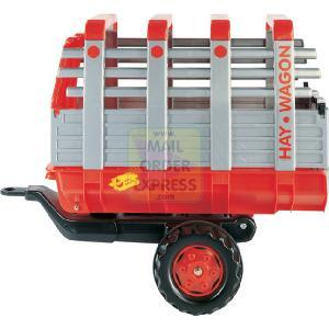 Rolly Giant Haywagon Single Axle Red For Rolly Tractors