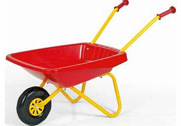 Rolly Metal Wheelbarrow Red and Yellow