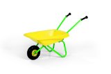 Rolly Metal Wheelbarrow Yellow and Green