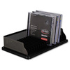 Rolodex CD Holder Wood and Punched Metal Black