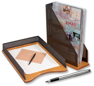 Rolodex Letter Tray Cherry and Black Ref 22711