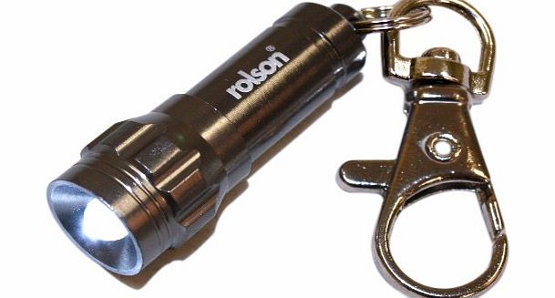 Rolson 1 LED Alum Key Ring Torch