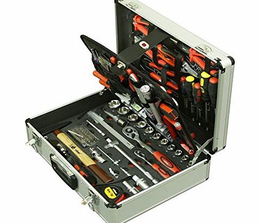 Rolson 36830 Tool Kit in Aluminium Box (127 Pieces)