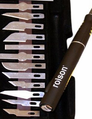 Rolson 62916 Hobby Knife Set (15 Pieces)