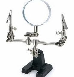 Rolson Tools 60335 Heavy Duty Helping Hand with 60mm Magnifying Glass