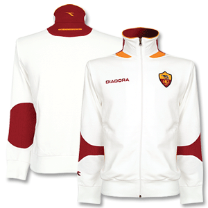 Official 06-07 Roma Warmup Jacket (white). Manufactured by Diadora. Available in sizes M and XL.