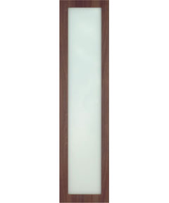 Roma Glass Wardrobe Door - Walnut