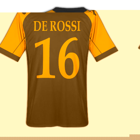 Roma Kappa 2010-11 Roma Kappa 3rd Shirt (De Rossi 16)