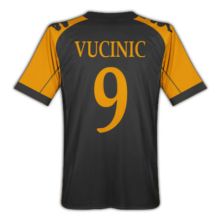 Roma Kappa 2010-11 Roma Kappa 3rd Shirt (Vucinic 9)