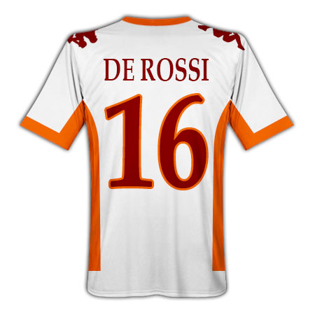 Roma Kappa 2010-11 Roma Kappa Away Shirt (De Rossi 16)