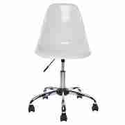 Roma Office Chair, White Gloss