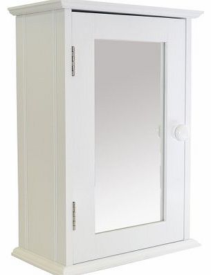 White Single Door Wooden Shaker Bathroom Cabinet