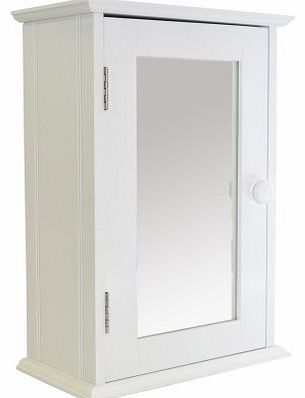 Roman at Home White Single Door Wooden Shaker Bathroom Cabinet