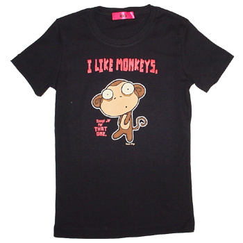 Roman Dirge I Like Monkeys T Shirt