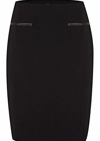Roman Womens Ponte Pencil Skirt Ladies Black Size 14