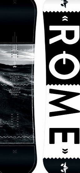 Rome Mens Rome Agent Rocker Midwide Snowboard - Mul