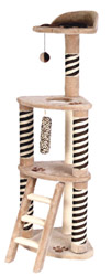 Plush Scratcher & Climb (Beige/Brown)