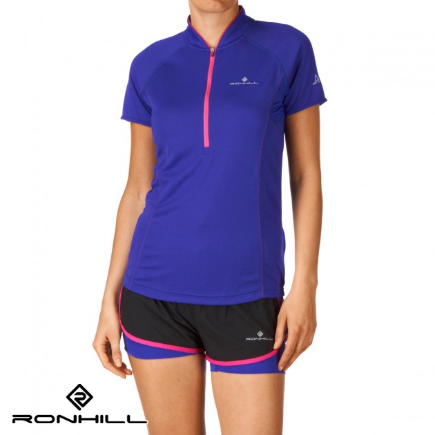 Womens Ronhill Trail Zip T-Shirt -