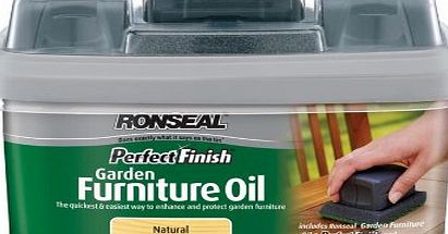 Ronseal GFOT750 750ml Perfect Finish Hardwoodgarden Furniture Oil - Teak