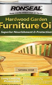 Ronseal HFONT1L 1L Hardwood Furniture Oil - Natural Teak