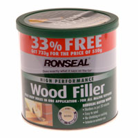 Ronseal High Performance Wood Filler Natural 550g   1/3 EXTRA