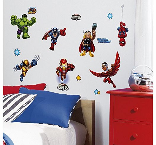 RoomMates RMK1751SCS Marvel Super Hero Squad Peel & Stick Wall Decals