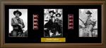 Rooster Cogburn - John Wayne - Trio Film Cell: 245mm x 540mm (approx). - black frame with black mount