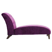 chaise sofa, velvet plum