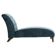 ROSA chaise sofa, velvet teal