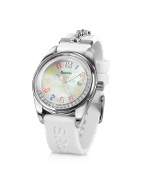 Rosato Happiness - Floating Crystals White Date Watch