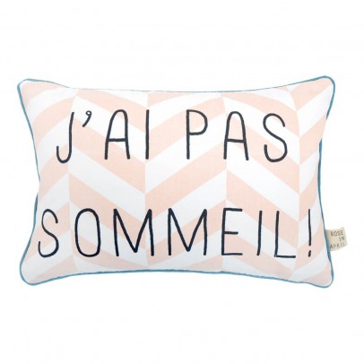 Rose in April Jai pas sommeil Striped Cushion - 20x30 cm